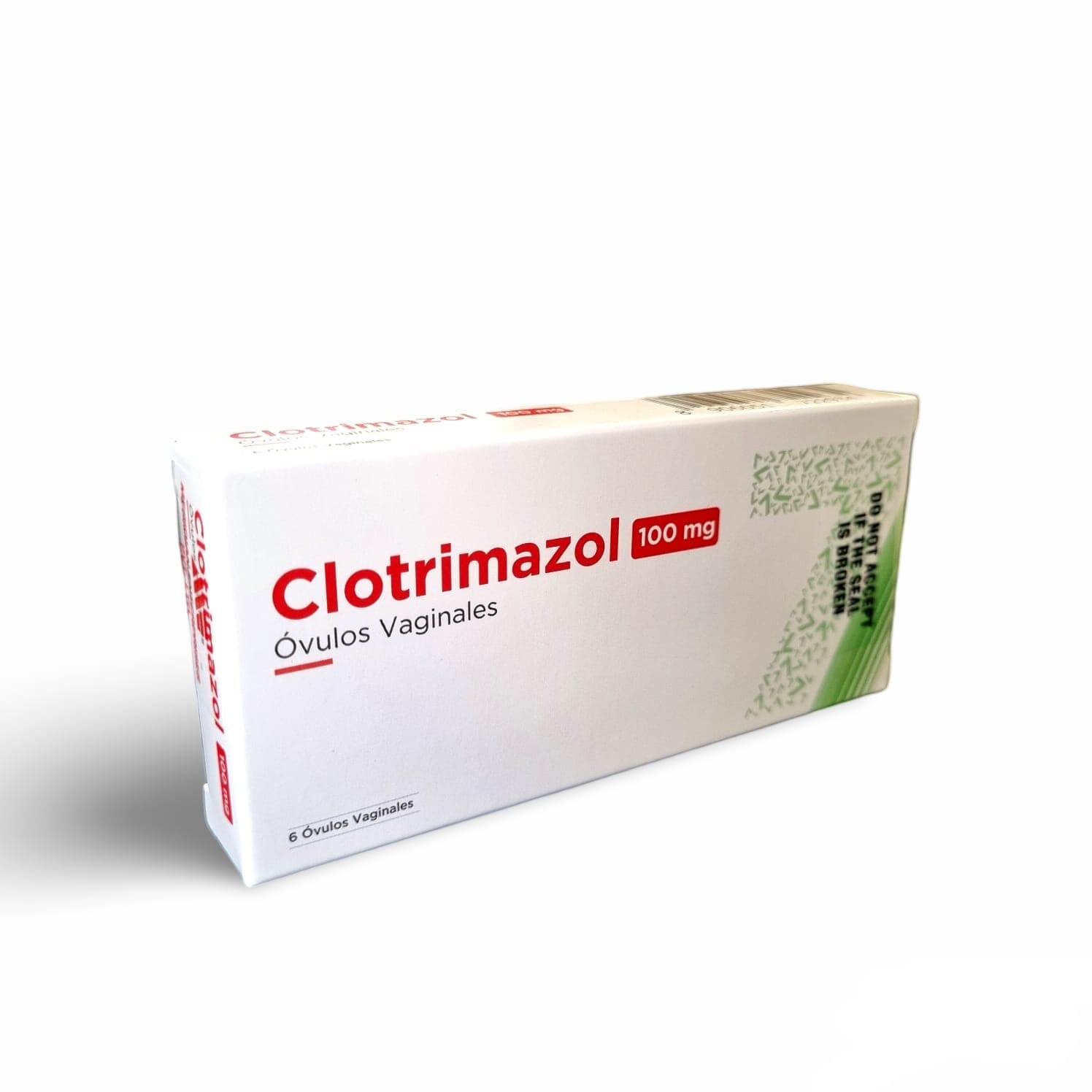 Clotrimazol 100 mg x 6 óvulos "Ley Cenabast" SEVEN PHARMA